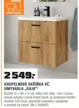 OBI Koupelnová skříňka vč. umyvadla,,gaja"¹ nabídka