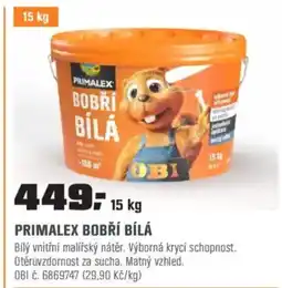 OBI Primalex bobří bílá nabídka