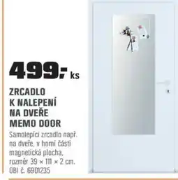 OBI ZRCADLO K NALEPENÍ NA DVEŘE MEMO DOOR nabídka