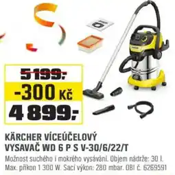 OBI Kärcher víceúčelový vysavač wd 6 p s v-30/6/22/t nabídka
