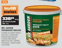 OBI Mr.garden trávnikové hnojivo nabídka
