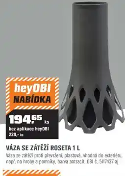 OBI Váza se zátěží roseta nabídka
