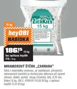 OBI Mramorový štěrk,,carrara" nabídka