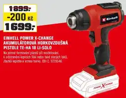 OBI Einhell power x-change akumulátorová horkovzdušná pistole te-ha 18 li-solo nabídka