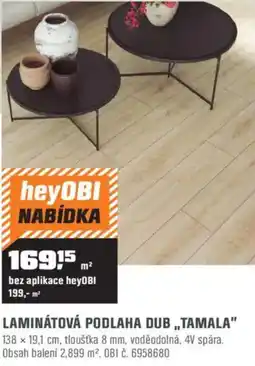 OBI Laminátová podlaha dub „tamala" nabídka