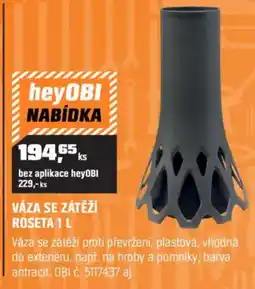 OBI Váza se zátěží roseta nabídka