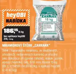 OBI Mramorový štěrk,,carrara" nabídka