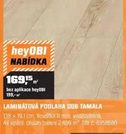 OBI Laminátová podlaha dub tamala nabídka