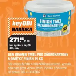 OBI Den braven tmel pro sádrokartony a omítky finish nabídka