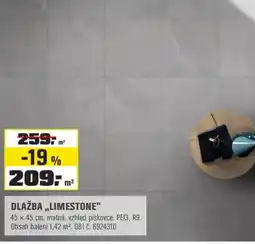 OBI Dlažba „limestone" nabídka
