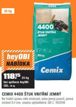OBI Cemix 4400 štuk vnitřní jemný nabídka