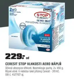 OBI Ceresit stop vlhkosti aero náplň nabídka