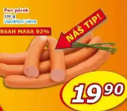 ESO MARKET Pan párek nabídka