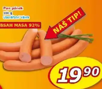 ESO MARKET Pan párek nabídka