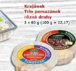 ESO MARKET Krajánek Trio pomazánek nabídka