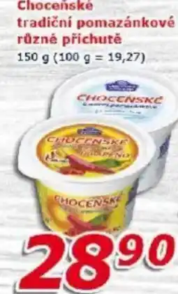 ESO MARKET Choceňské tradiční pomazánkové nabídka