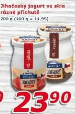 ESO MARKET Jihočeský jogurt ve skle nabídka