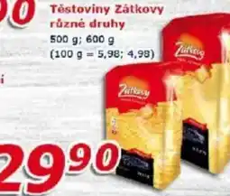 ESO MARKET Těstoviny Zátkovy nabídka