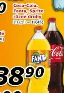 ESO MARKET Coca-Cola, Fanta, Sprite nabídka