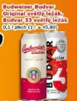 ESO MARKET Budweiser Budvar Original světlý ležák, Budvar 33 světlý ležák nabídka