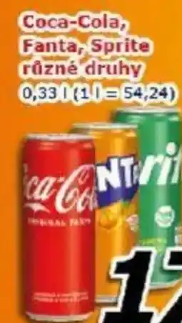 ESO MARKET Coca-Cola, Fanta, Sprite nabídka