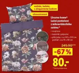 Lidl LIVARNO HOME LOŽNÍ POVLEČENÍ Z MIKROVLÁKNITÉHO SATÉNU nabídka