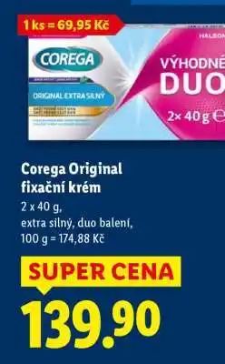 Lidl COREGA ORIGINAL FIXAČNÍ KRÉM nabídka