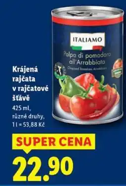 Lidl Krájená rajčata v rajčatové šťávě nabídka