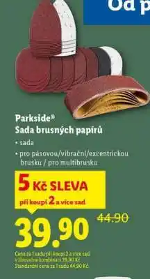Lidl PARKSIDE SADA BRUSNÝCH PAPÍRŮ nabídka