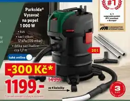 Lidl Parkside Vysavač na popel 1000 W nabídka