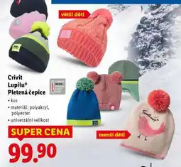 Lidl Crivit Lupilu Pletená čepice nabídka