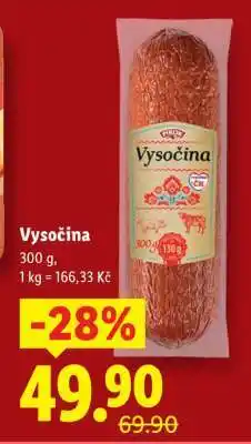 Lidl Vysočina nabídka