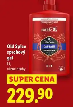 Lidl Old Spice sprchový gel nabídka