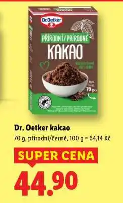 Lidl Dr. Oetker Kakao nabídka
