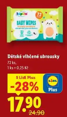 Lidl Dětské vlhčené ubrousky nabídka
