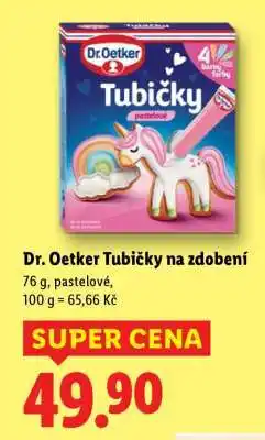 Lidl Dr. Oetker Tubičky na zdobení nabídka