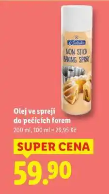 Lidl Olej ve spreji do pečicích forem nabídka