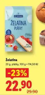 Lidl Želatina nabídka