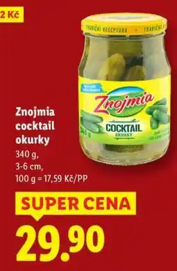 Lidl Znojmia Cocktail okurky nabídka