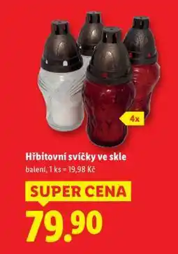 Lidl HŘBITOVNÍ SVÍČKY VE SKLE nabídka