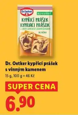 Lidl Dr. Oetker Kypřicí prášek s vinným kamenem nabídka