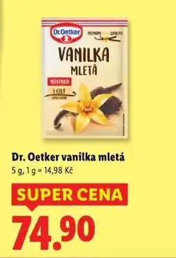 Lidl Dr. Oetker Vanilka Mletá nabídka