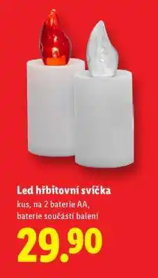 Lidl LED hřbitovní svíčka nabídka