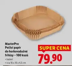 Lidl MASTERPRO PEČICÍ PAPÍR DO HORKOVZDUŠNÉ FRITÉZY – 100 KUSŮ nabídka