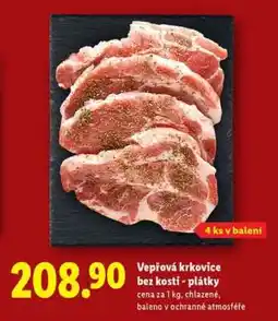 Lidl Vepřová krkovice bez kosti – plátky nabídka