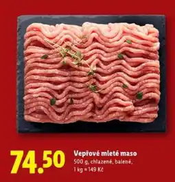 Lidl Vepřové mleté maso nabídka