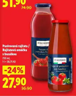 Lidl Rajčatová omáčka s bazalkou nabídka