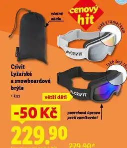 Lidl Crivit lyžařské a snowboardové brýle nabídka