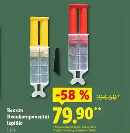 Lidl Rexxan dvoukomponetní lepidlo nabídka