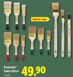 Lidl Parkside sada štetců nabídka